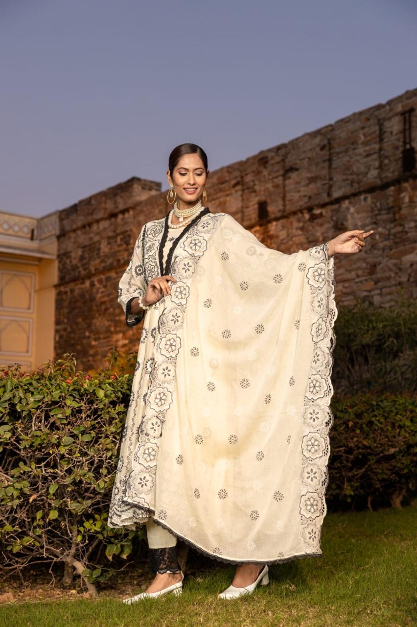 White Salwar Suit