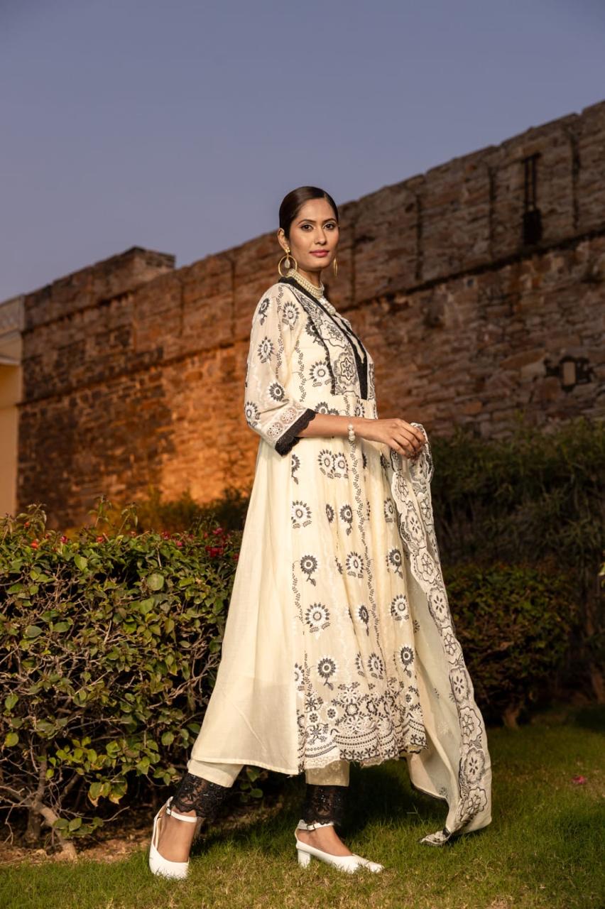 White Salwar Suit