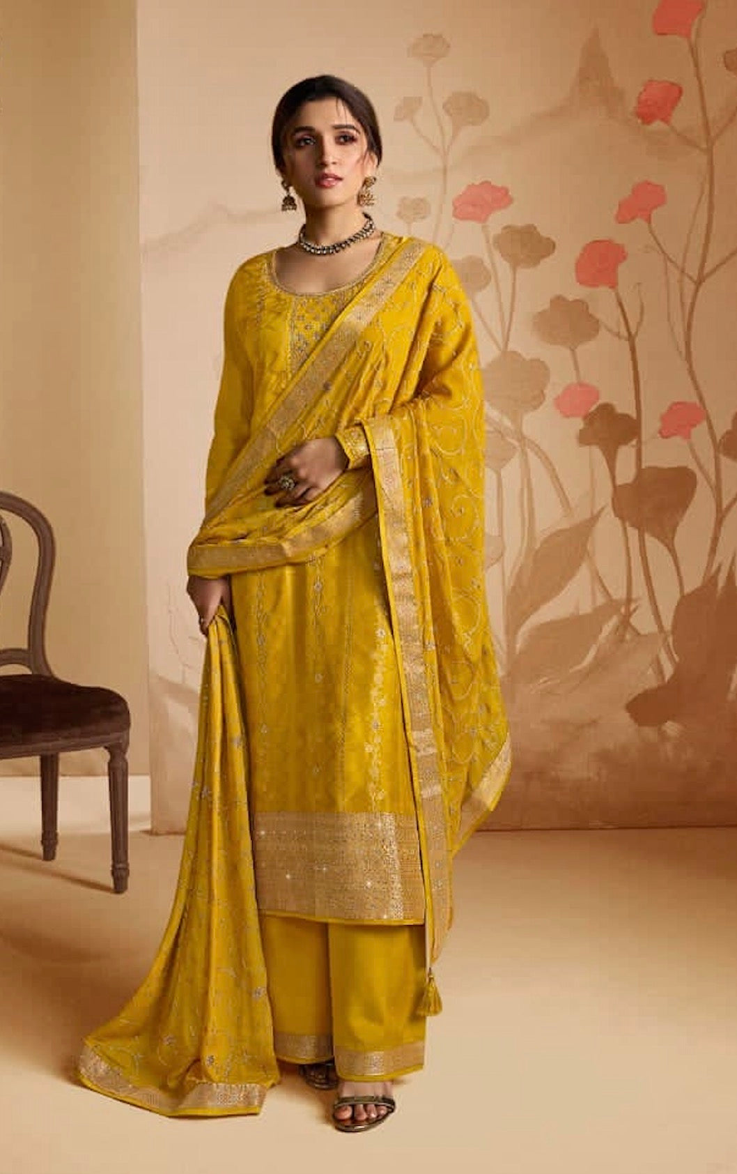 Yellow Palazzo Suit