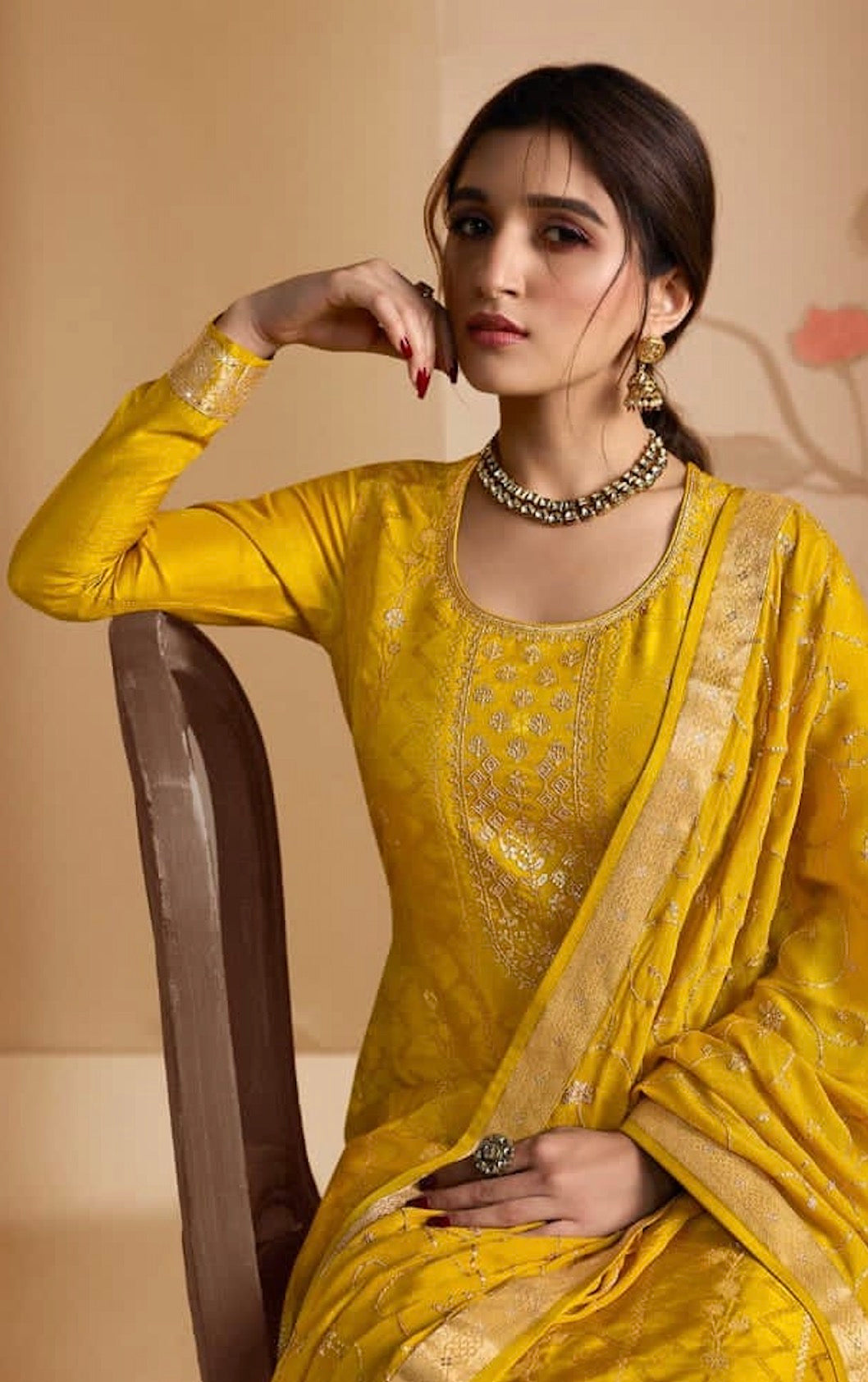 Yellow Palazzo Suit