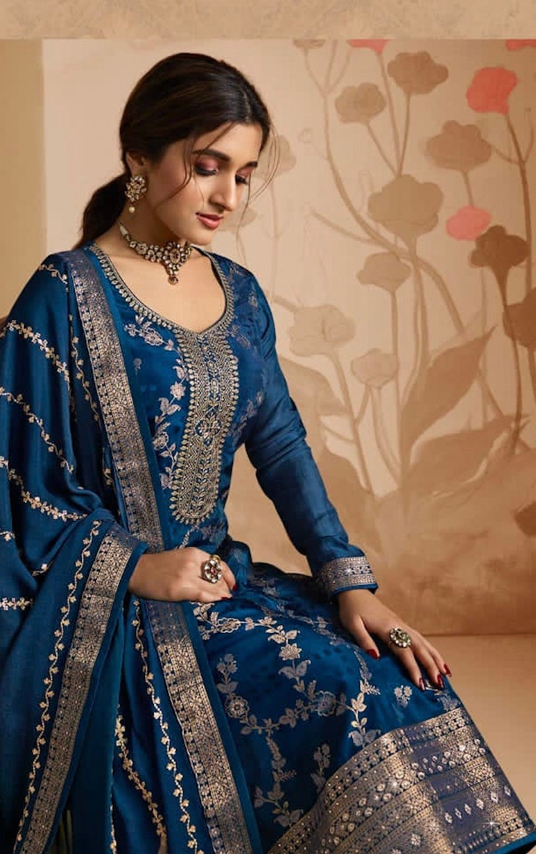 Blue Palazzo Suit
