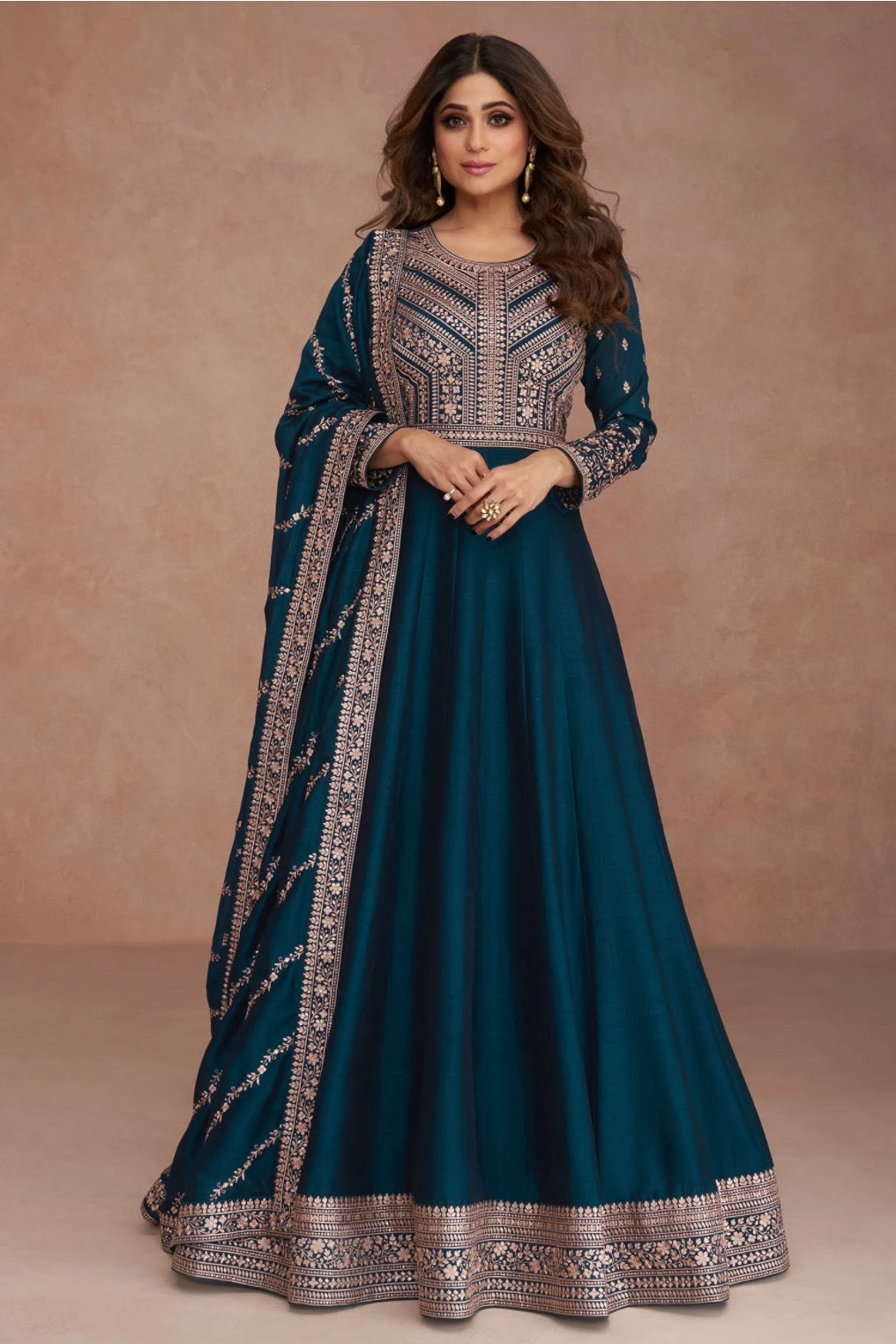 Blue Anarkali Suit