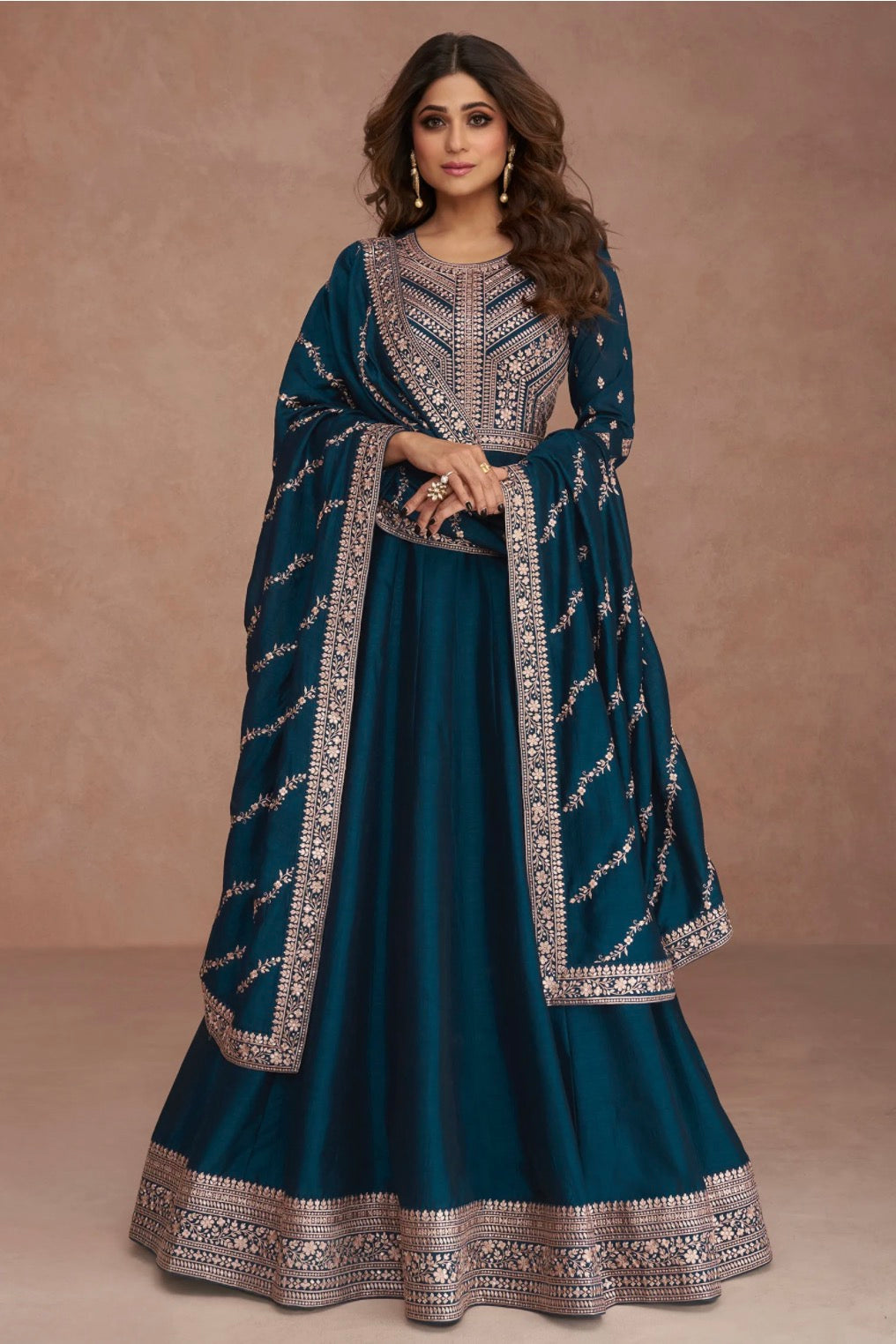 Blue Anarkali Suit
