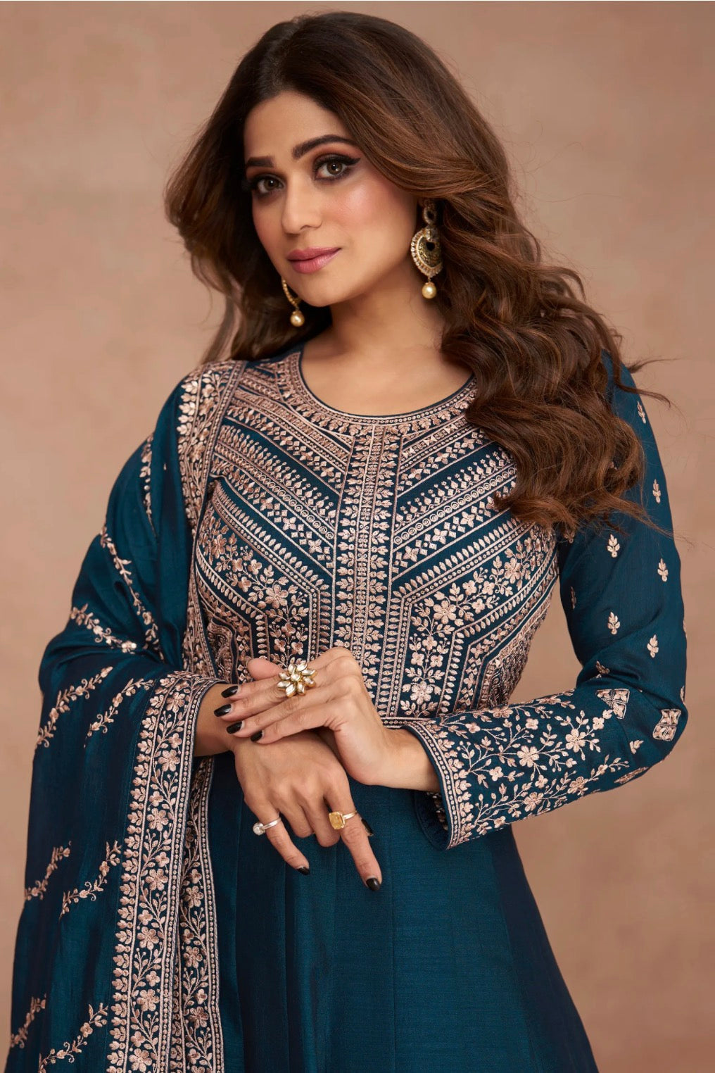 Blue Anarkali Suit