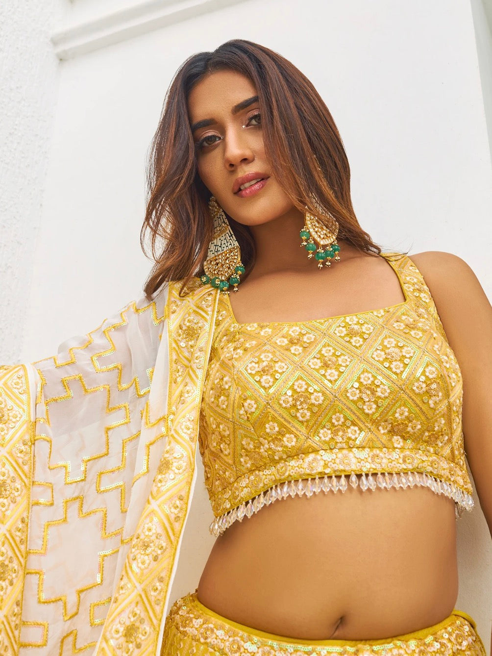 Yellow Wedding Wear Lehenga Choli