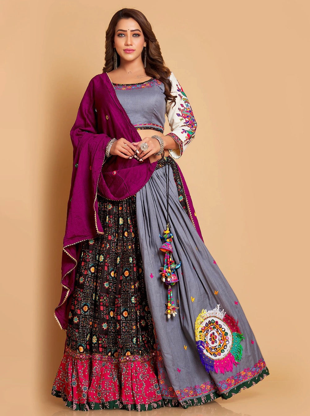 Grey Chaniya Choli