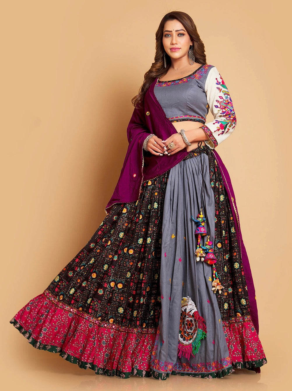 Grey Chaniya Choli