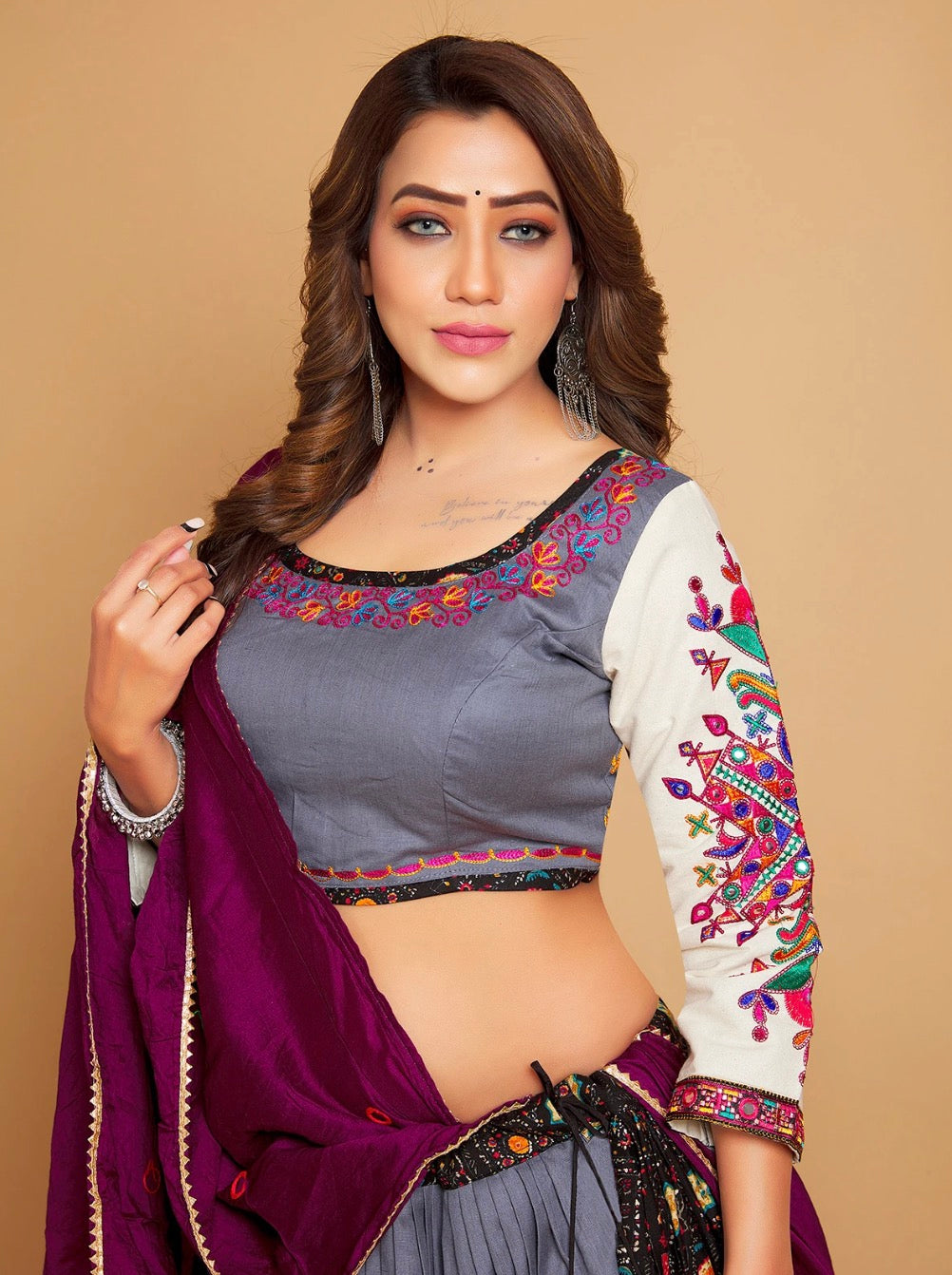 Grey Chaniya Choli