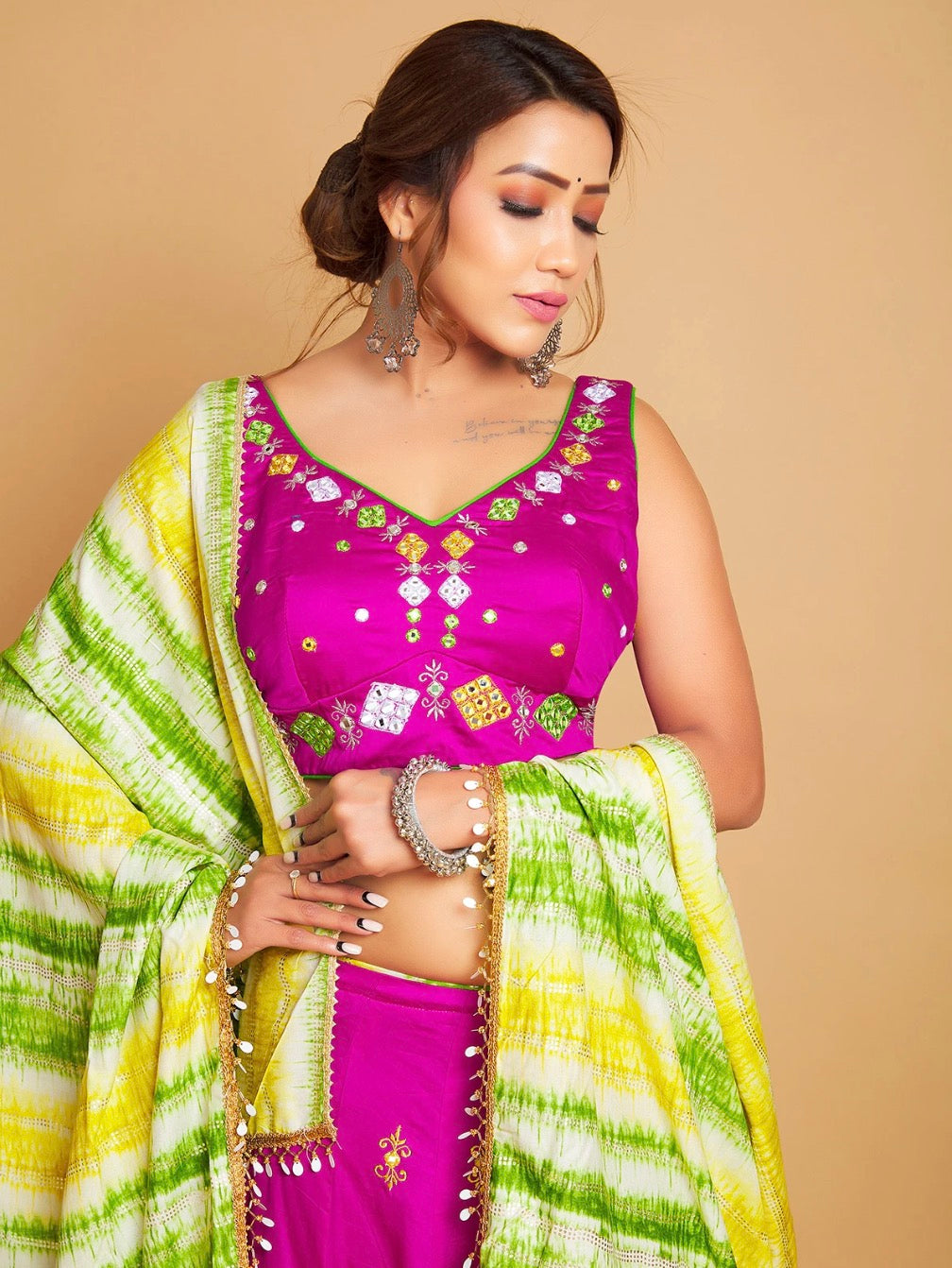 Magenta Chaniya Choli