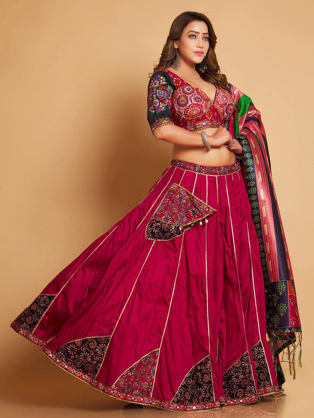 Maroon Chaniya Choli