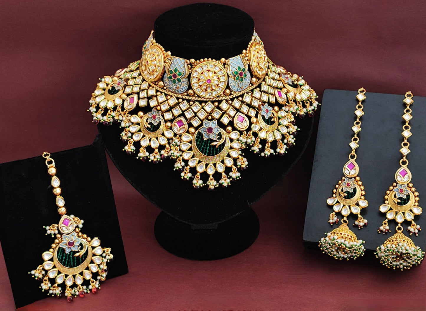 Wedding Wear Kundan Heavy Choke Necklace
