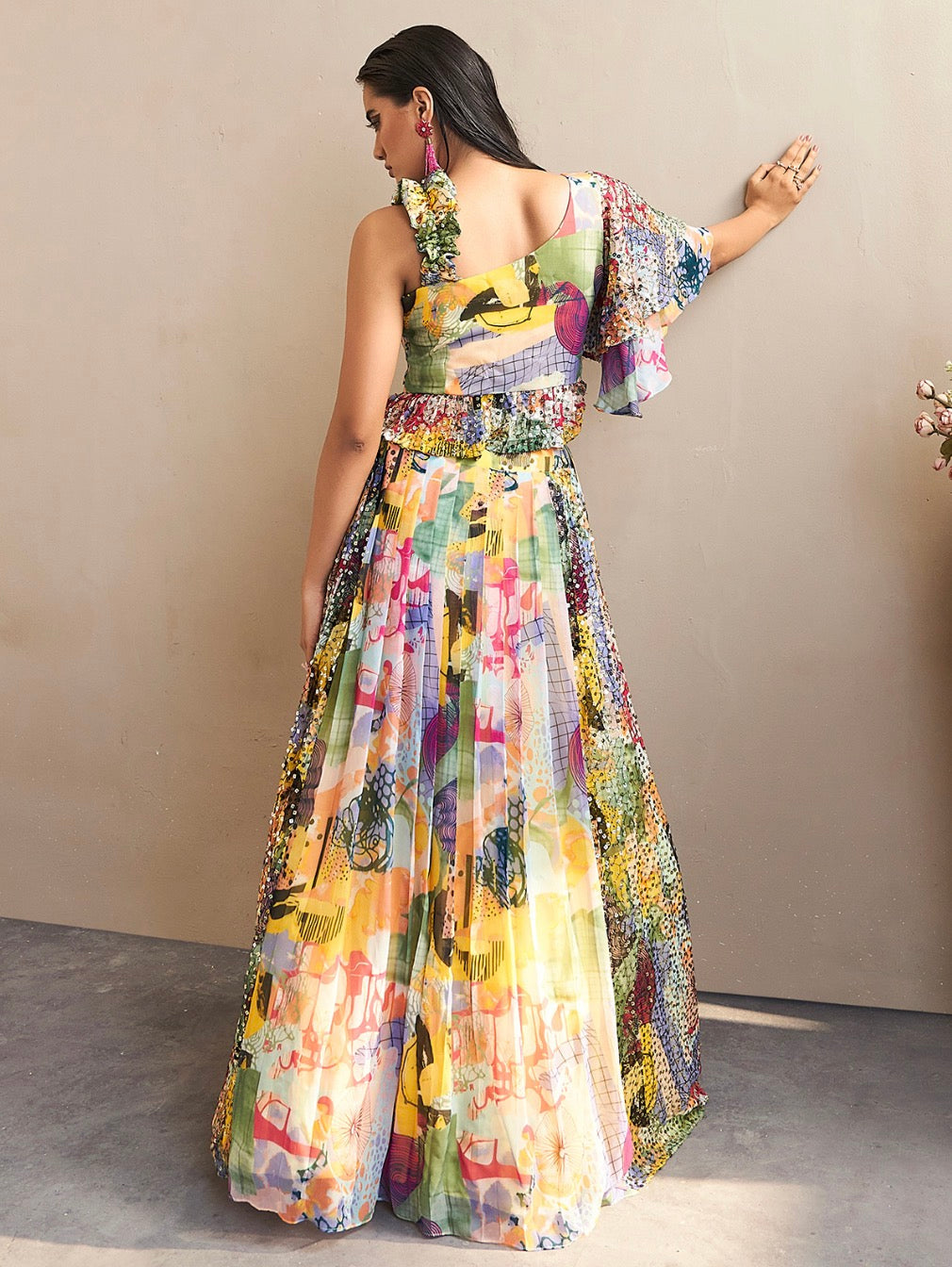 Floral Print Party Wear Lehenga Choli
