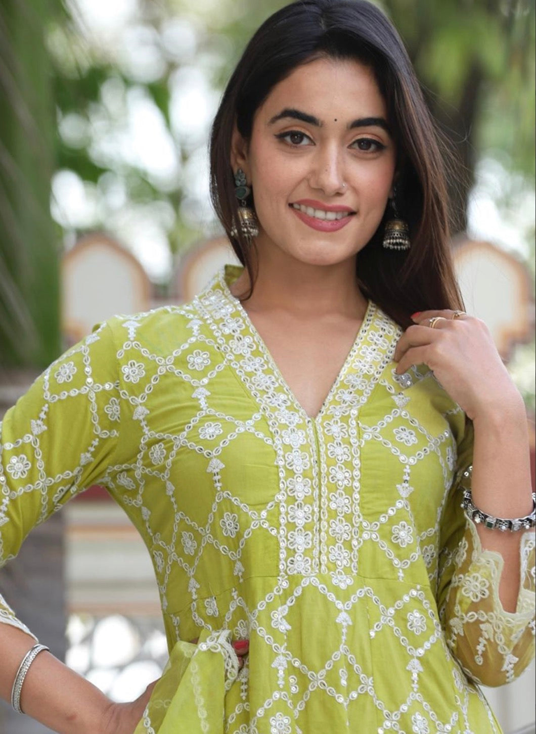 Lime Green Salwar Suit