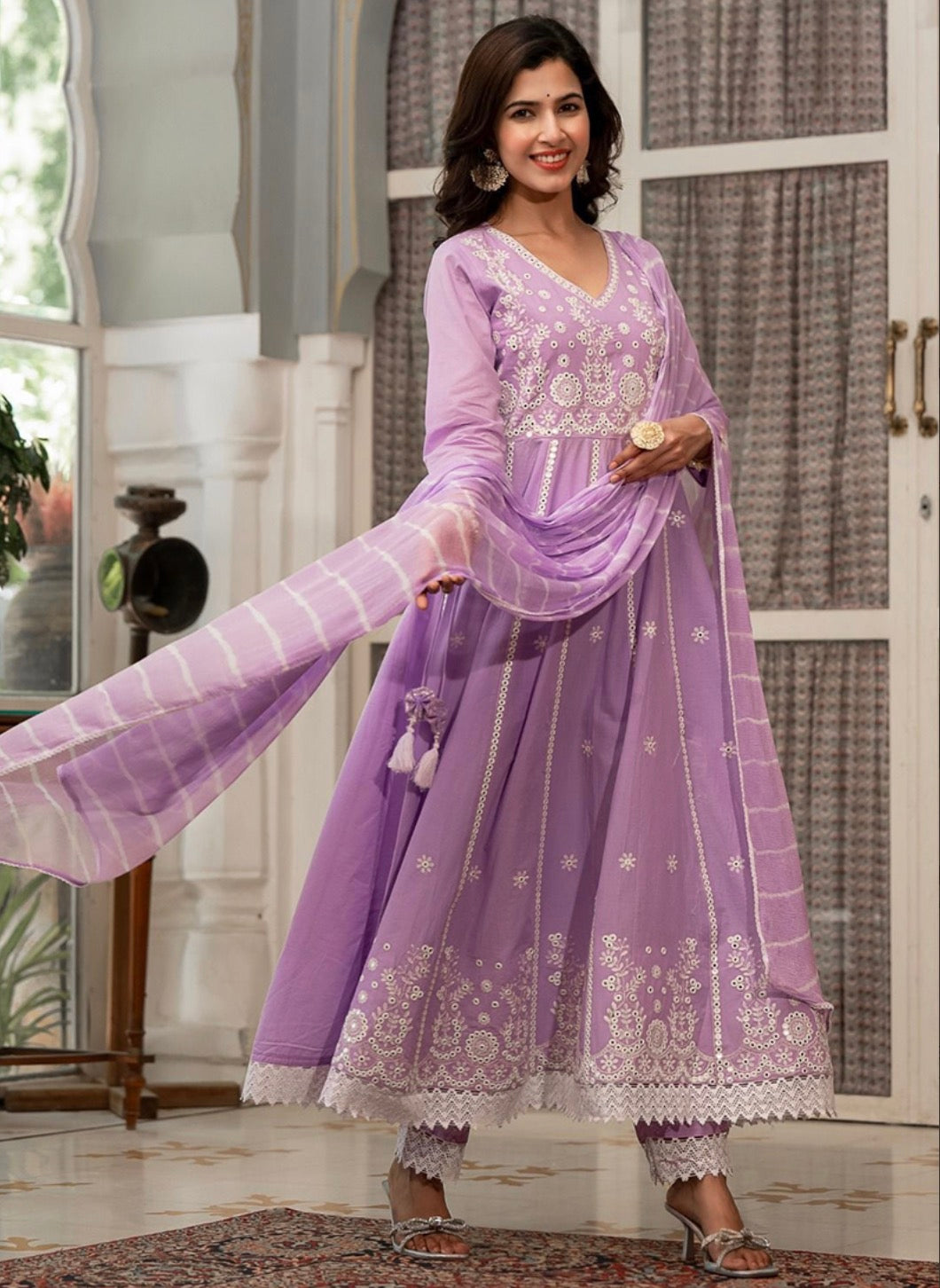 Lilac Salwar Suit