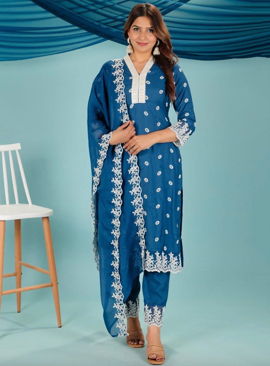 Royal Blue Salwar Suit
