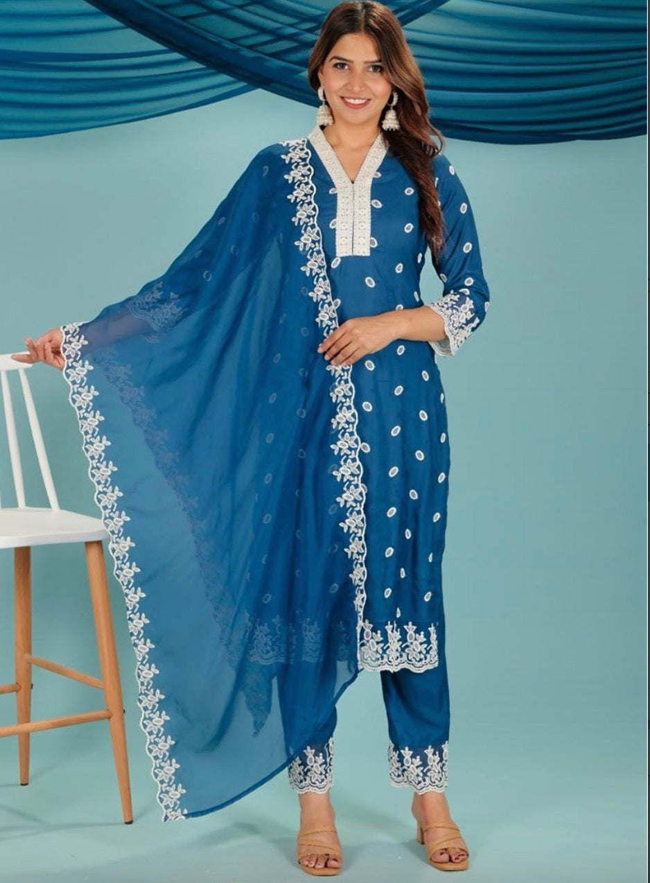 Royal Blue Salwar Suit