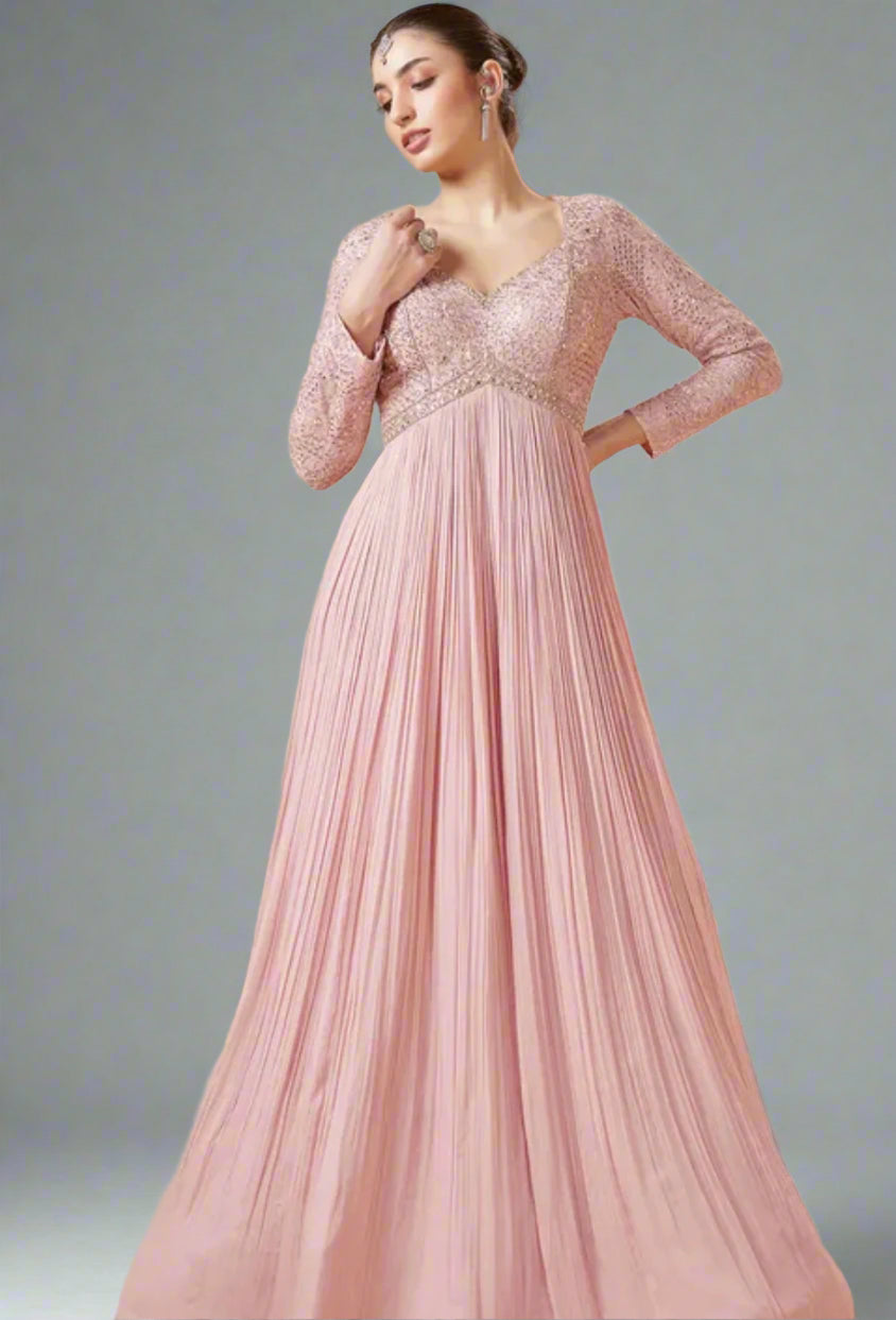 Baby Pink Anarkali Suit