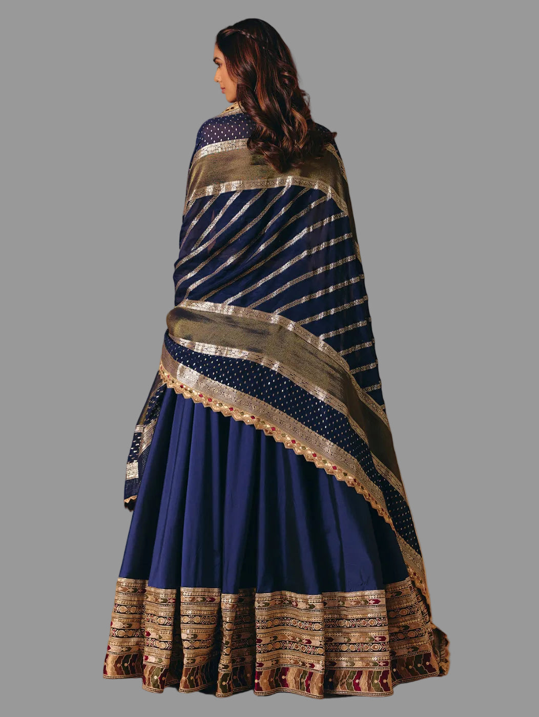 Navy Party Wear Lehenga Choli