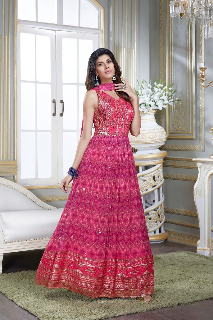 Rani Anarkali Suit