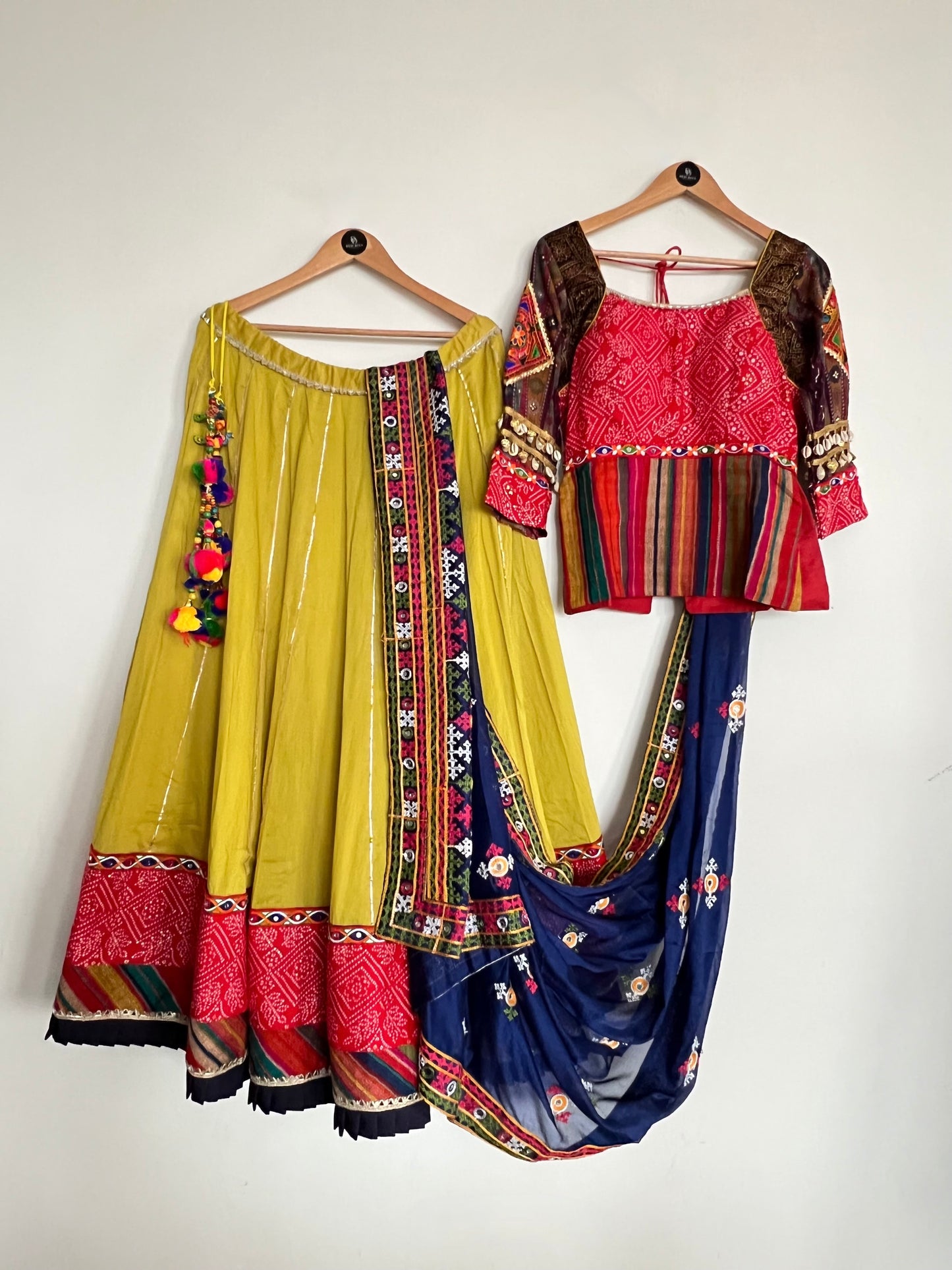 Green and Multi Color Chaniya Choli