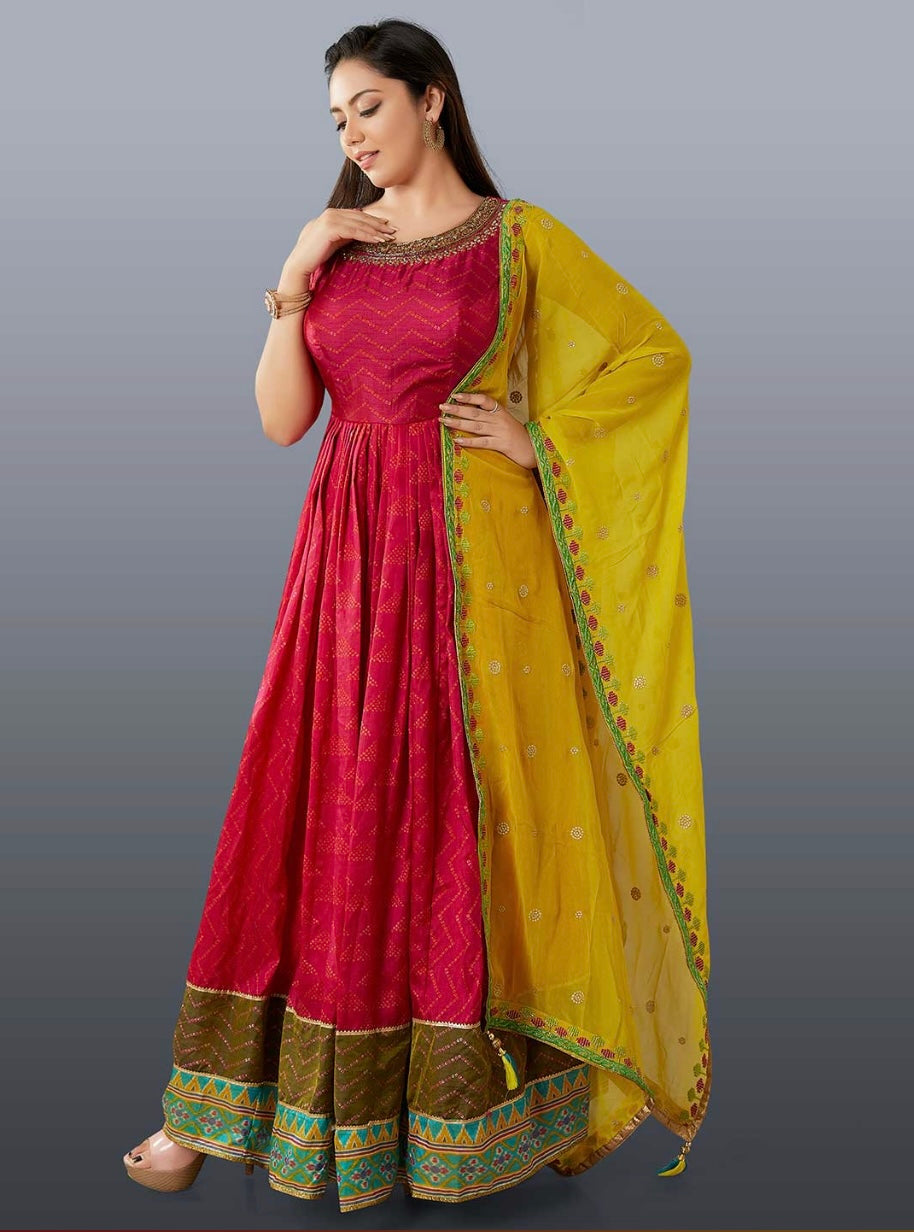 Rani Anarkali Suit