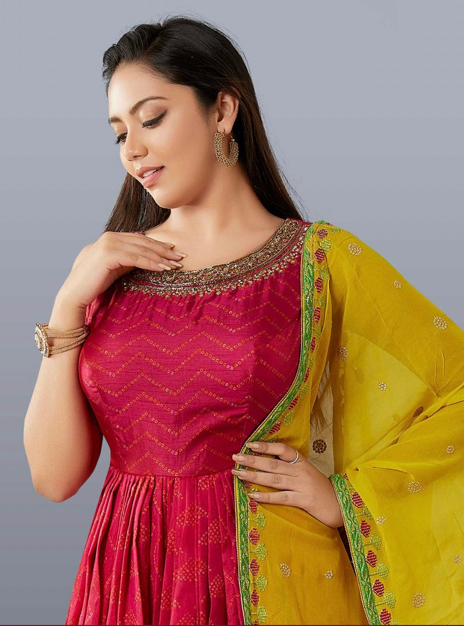 Rani Anarkali Suit