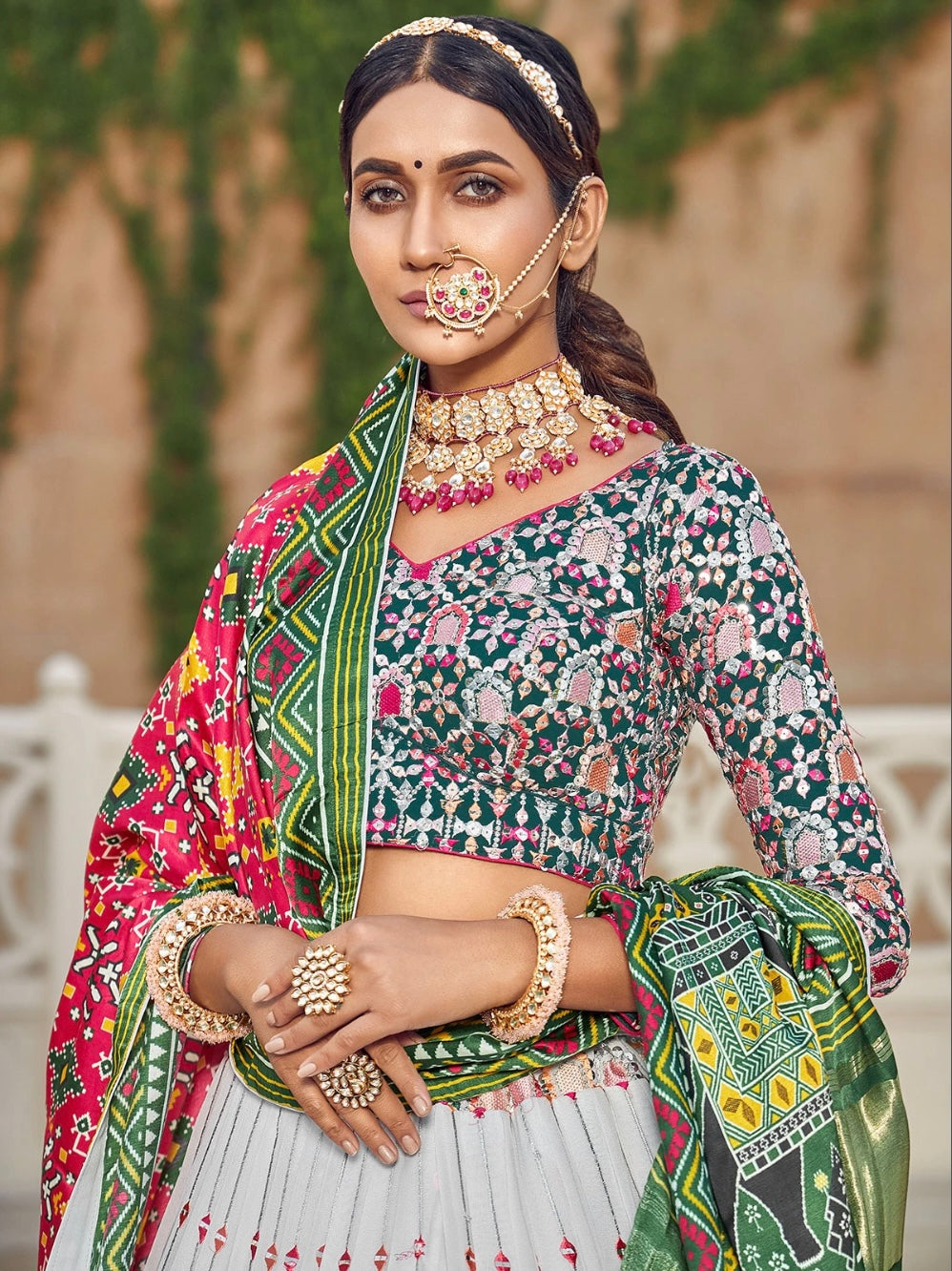 Light Gray Wedding Wear Lehenga Choli