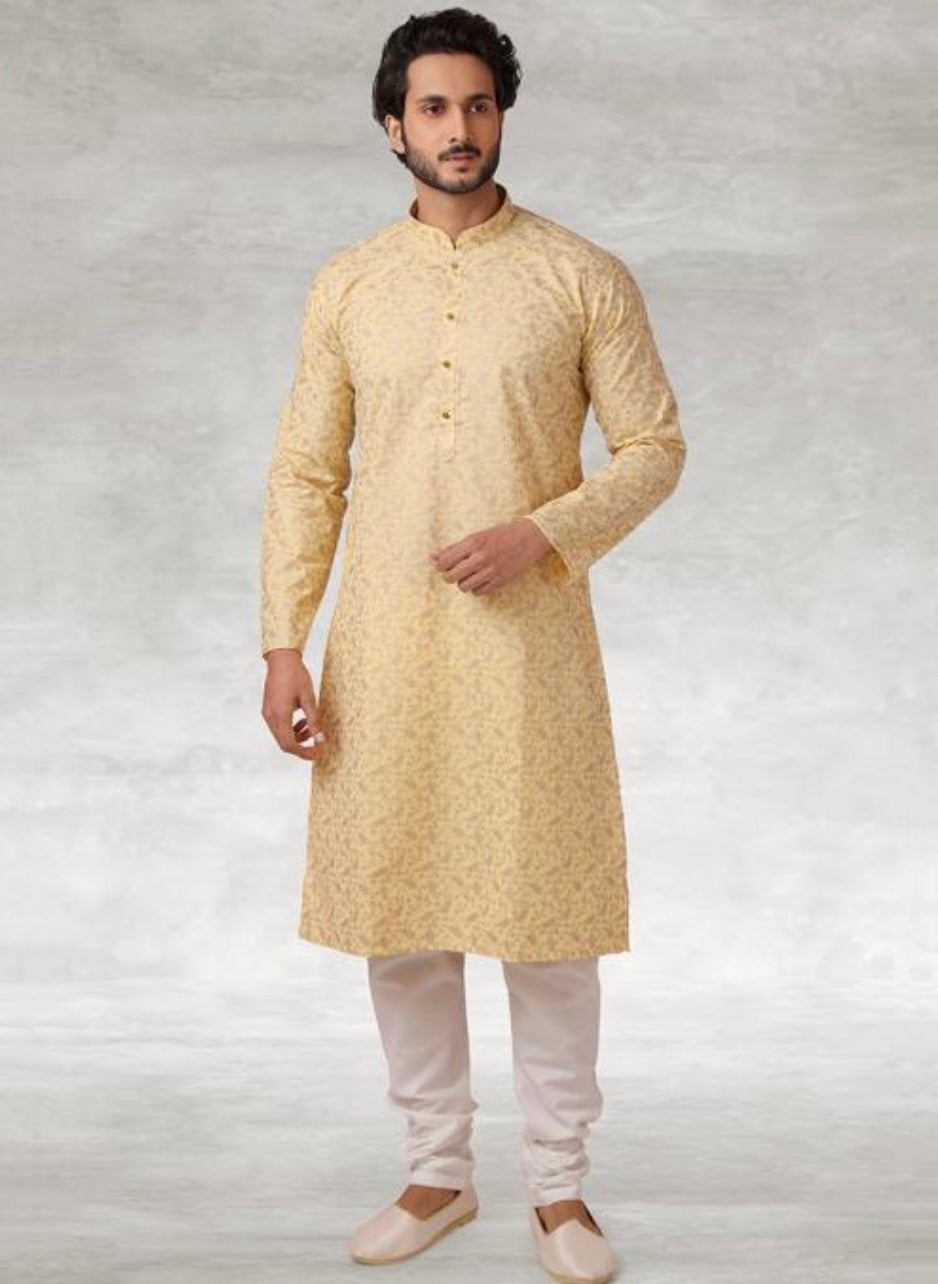 Light Yellow Kurta Pajama
