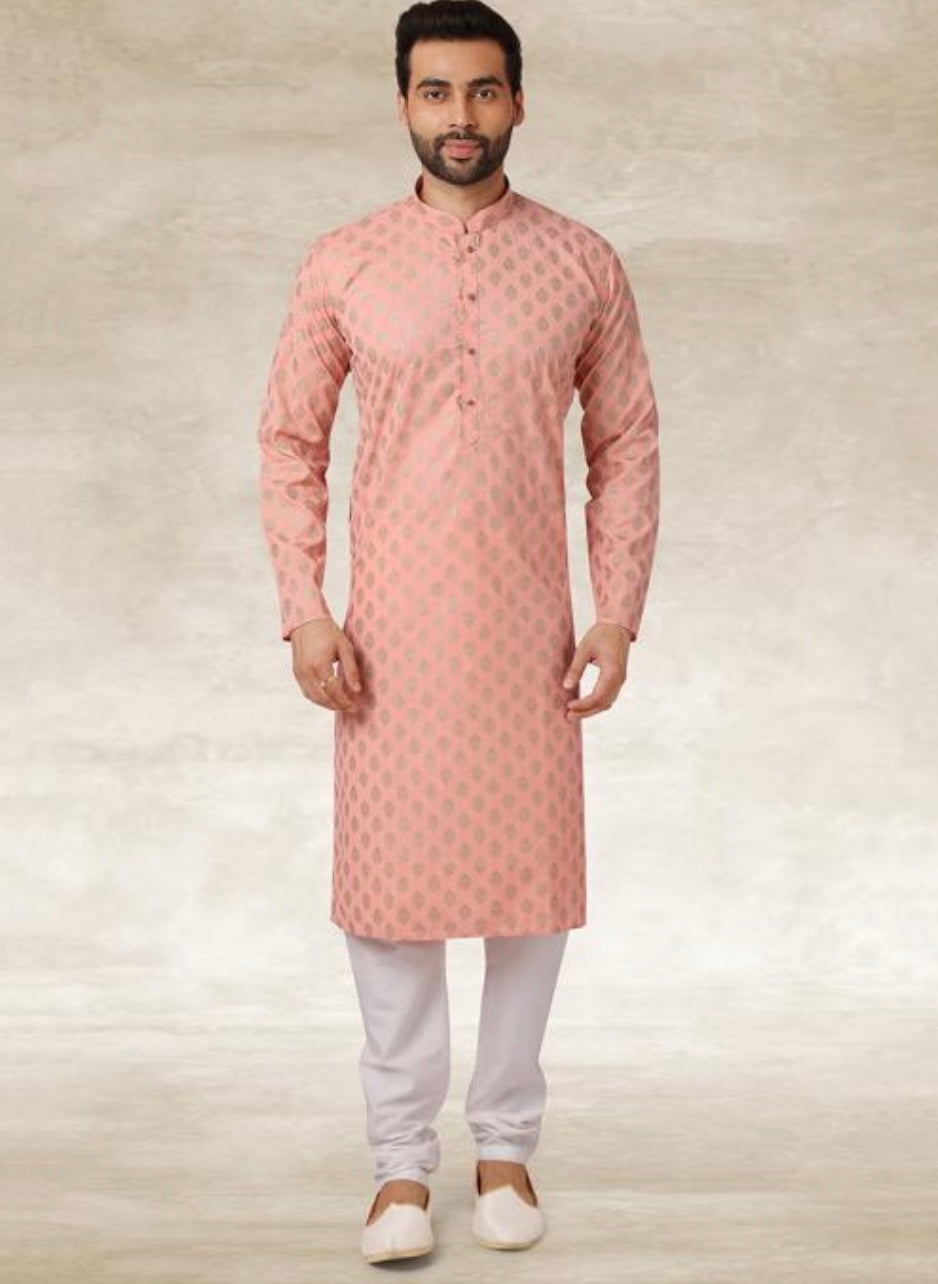 Peach Kurta Pajama