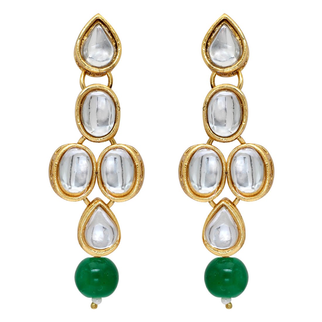 Kundan Green Necklace