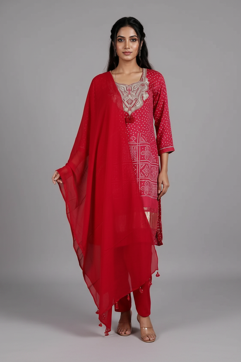 Red Salwar Suit