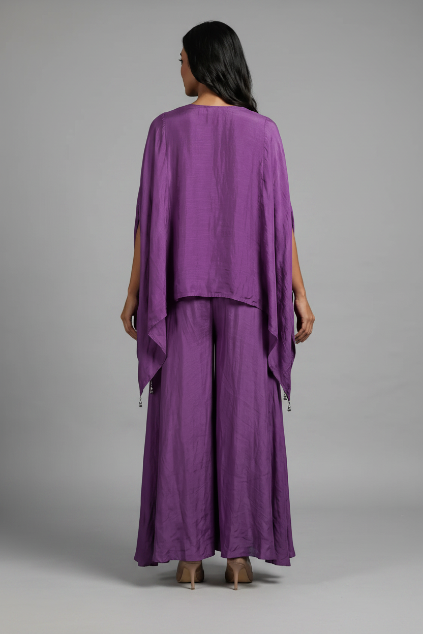 Purple Indo-Western Outfit