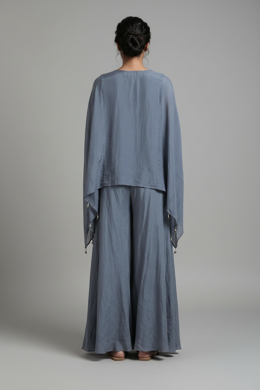 Gray Indo-Western Outfit