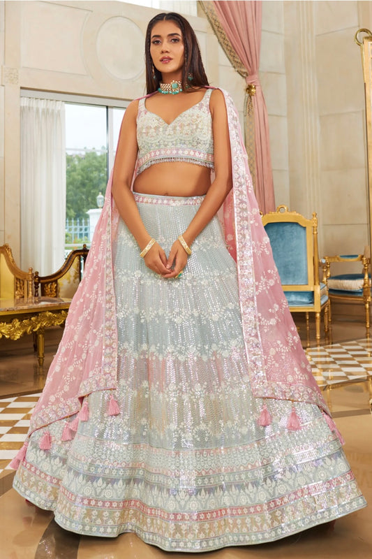 Multi Color Wedding Wear Lehenga Choli