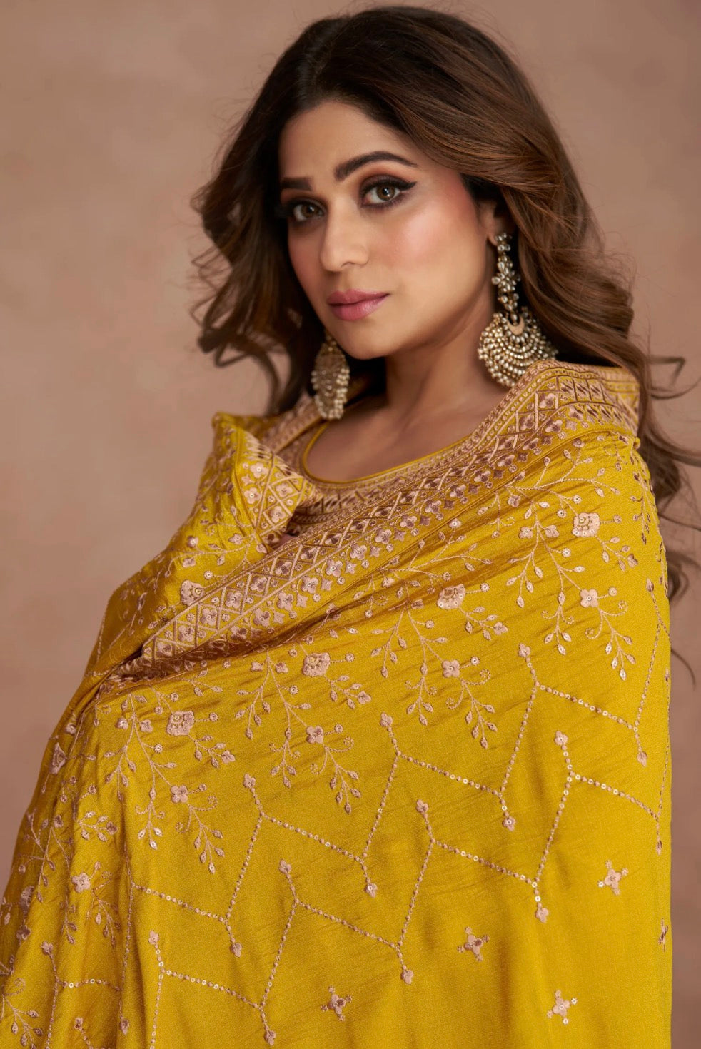 Yellow Anarkali Suit