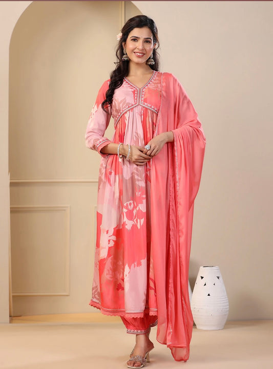 Peach Salwar Suit