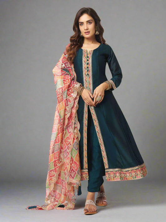 Teal Geen Salwar Suit