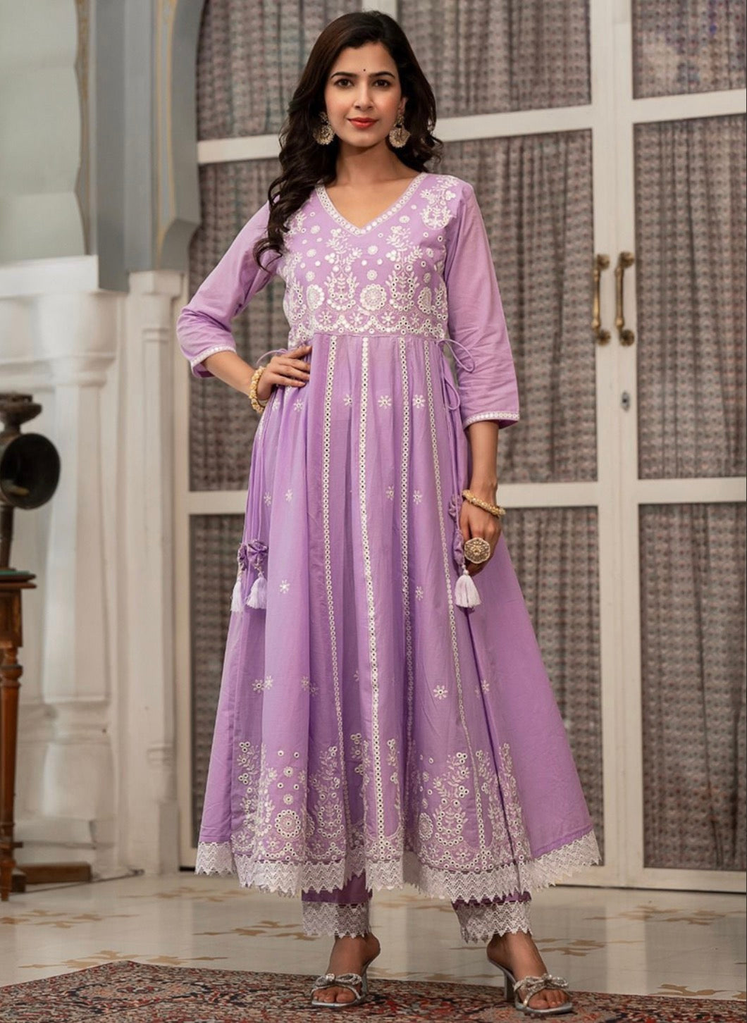 Lilac Salwar Suit