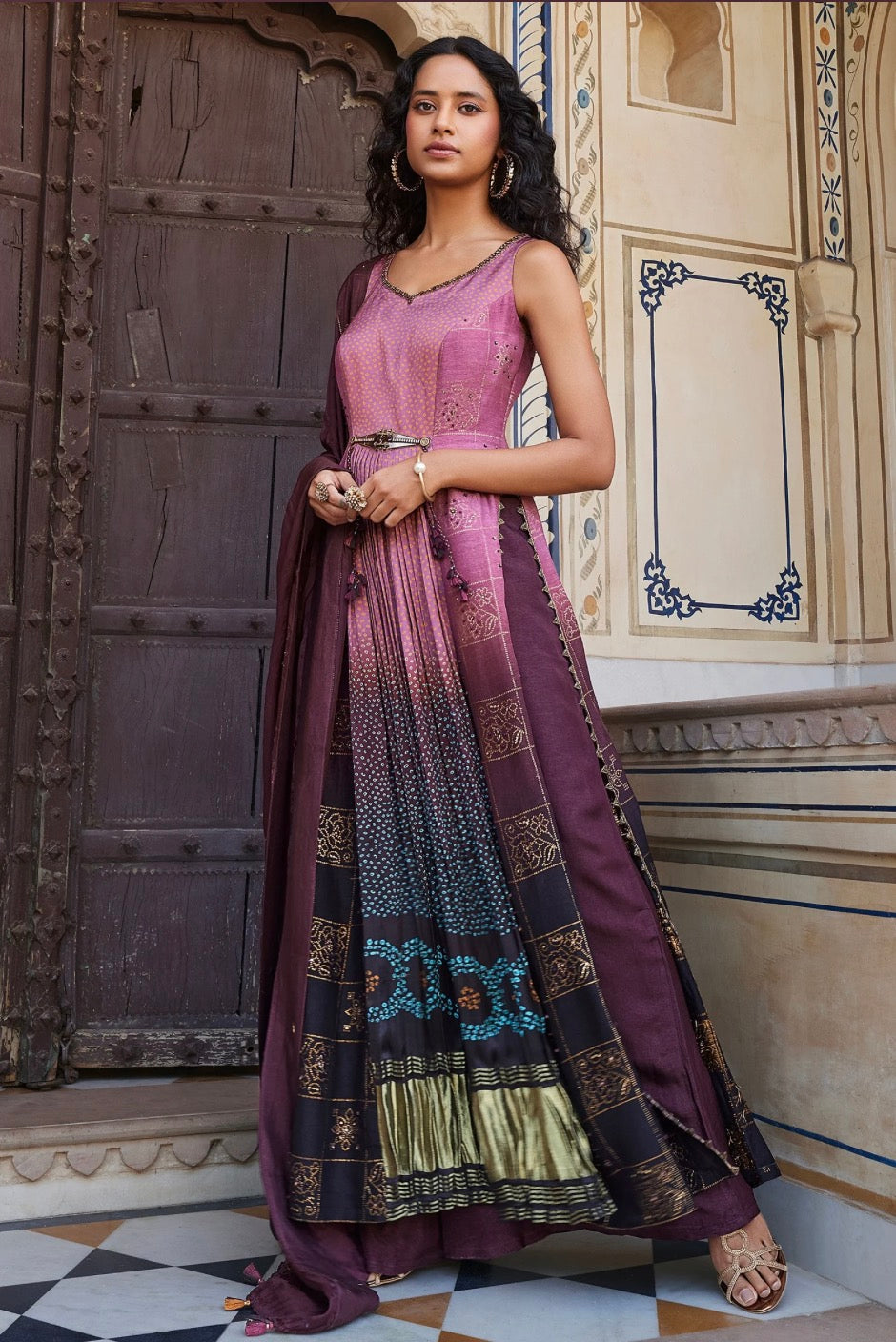 Purple Palazzo Suit