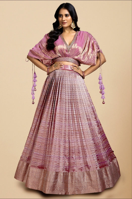 Purple Party Wear Lehenga Choli