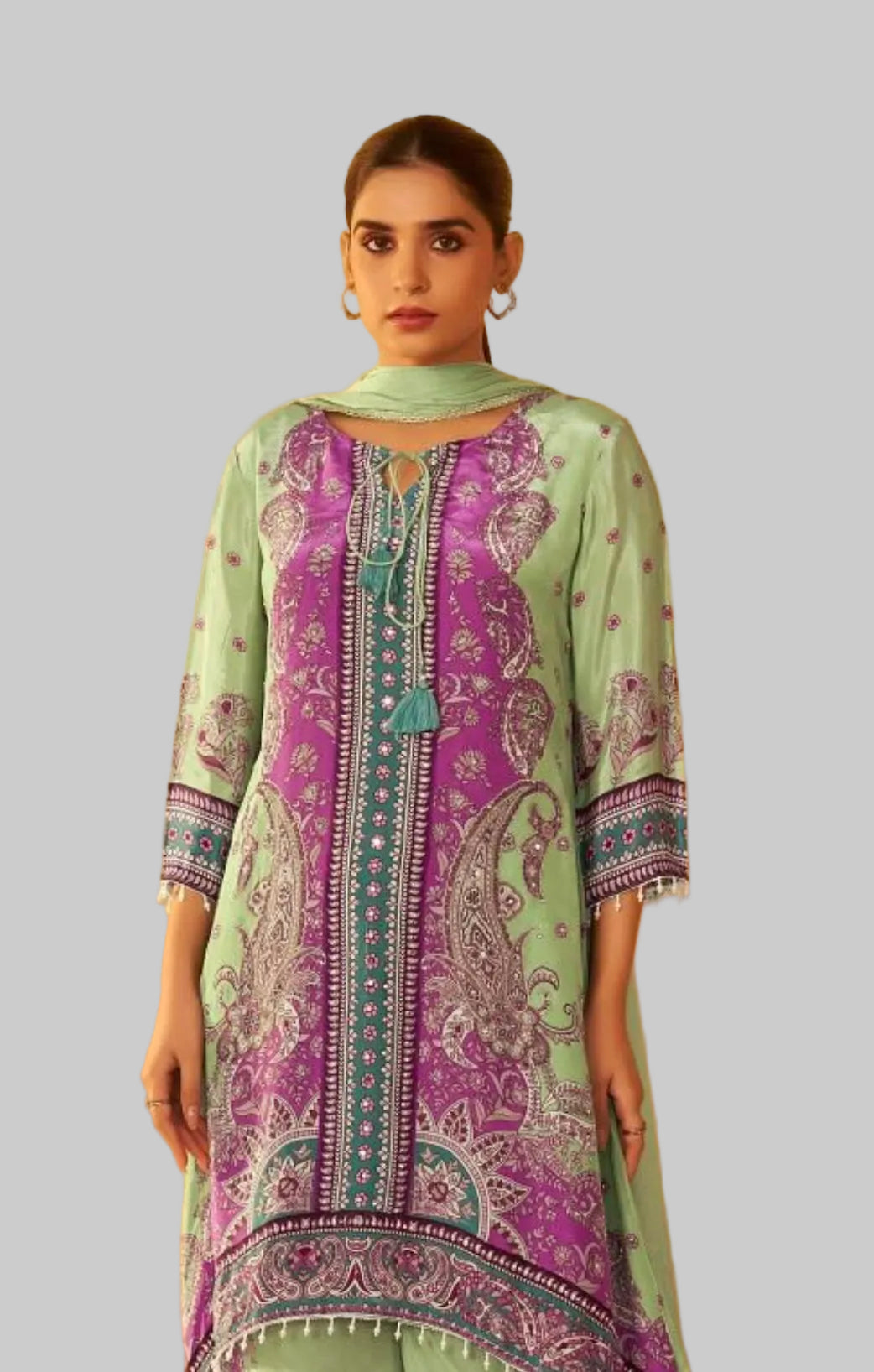 Pista Green Palazzo Suit