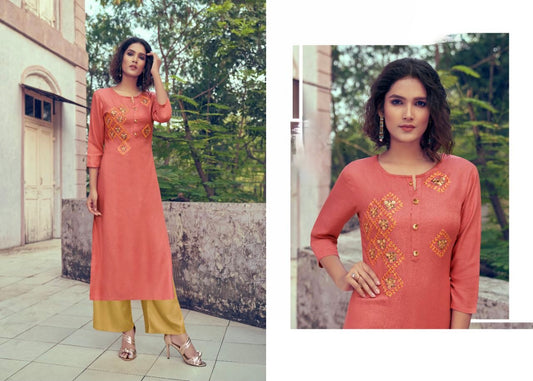 Long Kurti With Palazzo Pants