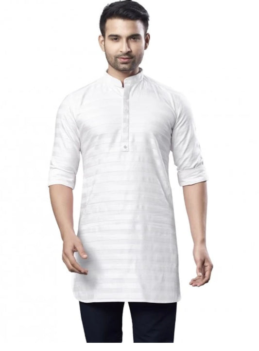 White Mens Kurta