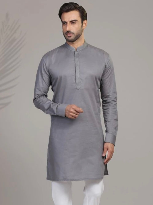 Mens Gery Kurta