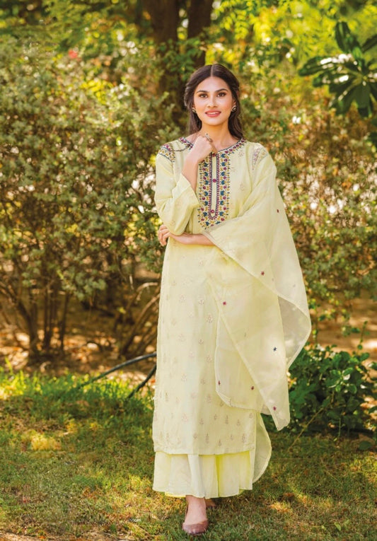 Pastel Green Sharara Suit