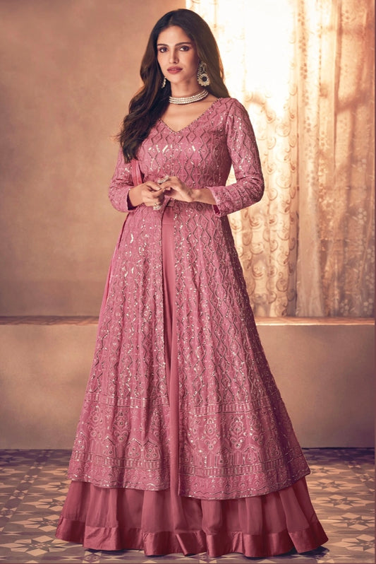 Pink Anarkali Suit