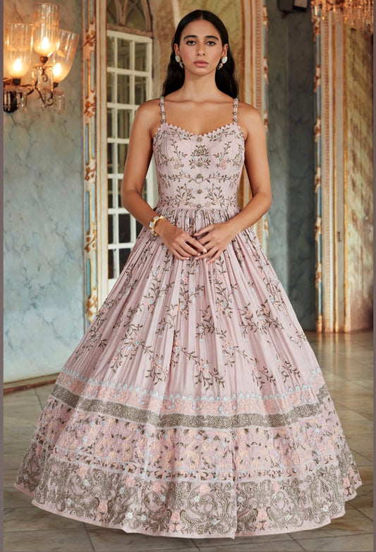 Light Pink Party Wear Gown