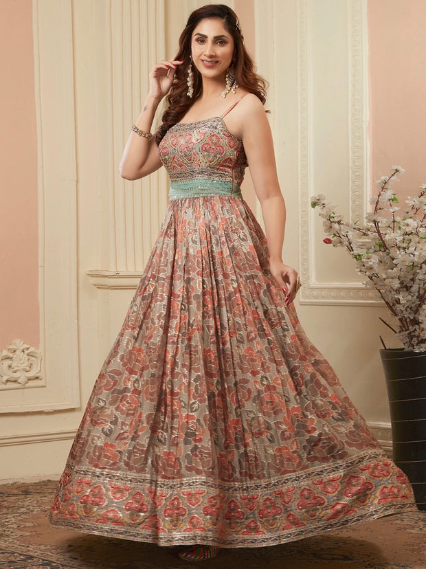 Party Wear Gown For Wedding Function - Evilato Online Shopping