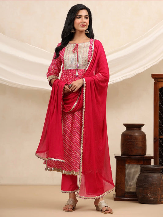 Dark Pink Salwar Suit